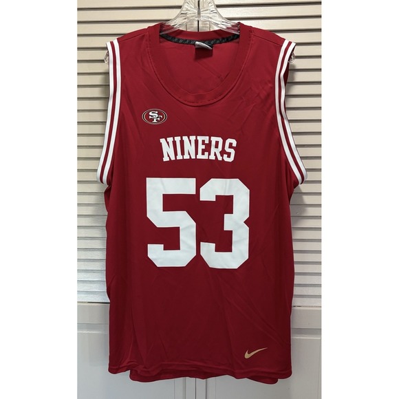 Nike Team Apparel NFL San Francisco 49ers #53 Bowman Tank Jersey Sz XL Logo - Picture 1 of 7